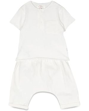 Teddy & Minou Teddy & Minou T-Shirt And Trousers Suit - White