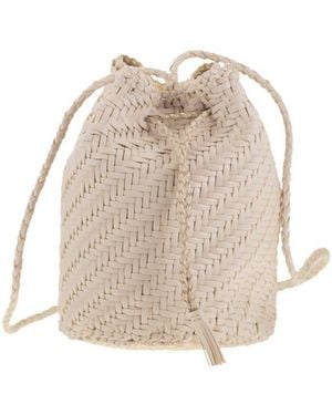 Dragon Diffusion Leather Clutch - Natural