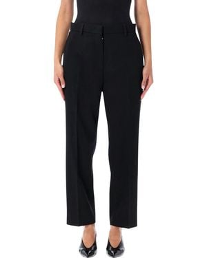 Lanvin Wool Cigarette Trousers - Black
