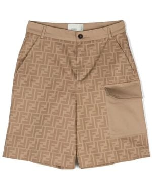 Fendi Bermuda Gabardine Prin - Natural