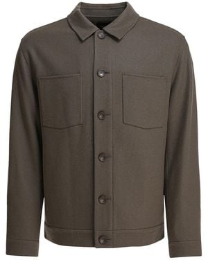 Vince Vitgin Wool Polyamide Jacket - Green