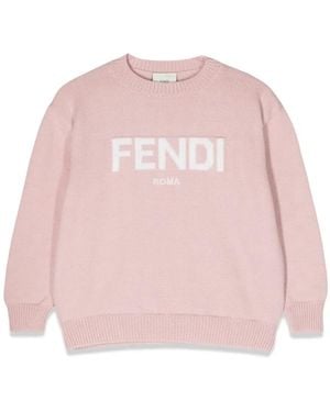 Fendi Pullover Roma Kni - Pink