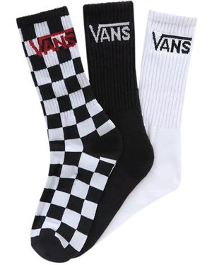 Vans Classic Crew Socks 3Pack 1-6 - Black