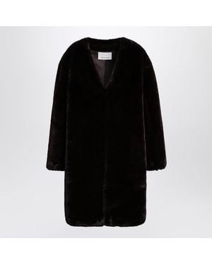 Frankie Shop Fauxfur Coat - Black