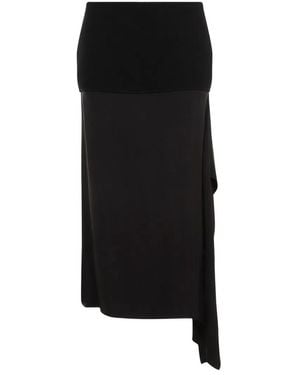 Jil Sander Wool Skirt - Black