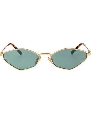 Miu Miu Metal Sunglasses - Blue