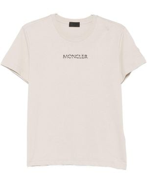 Moncler Crew-Neck T-Shirt - Natural