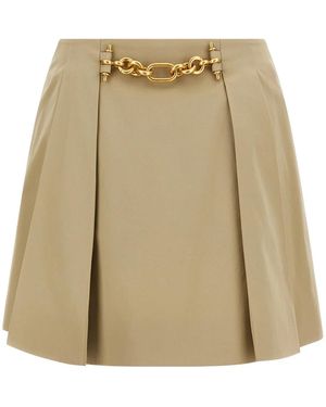 Balmain Chain Skirt - Natural