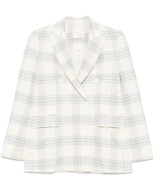 Circolo 1901 Cotton Double-Breasted Jacket - White