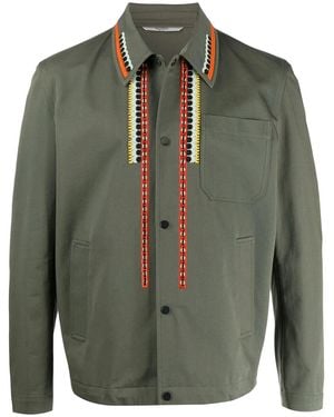 Valentino Embroidery Shirt - Green