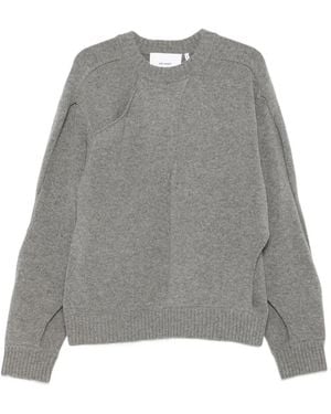 Axel Arigato "Stitch Paneled" Jumper - Grey