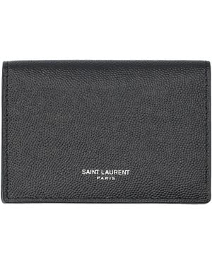 Saint Laurent Flap Card Holder - Black