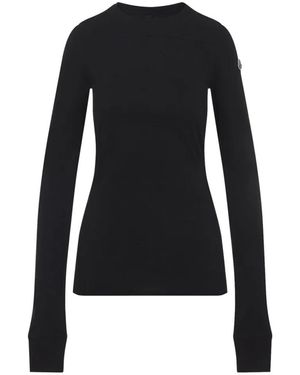 Moncler Cotton Crewneck Sweater - Black