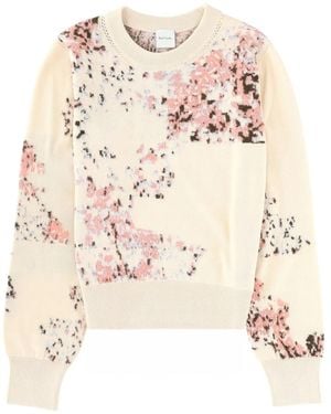 Paul Smith Cotton And Mohair Blend Jumper - Natural