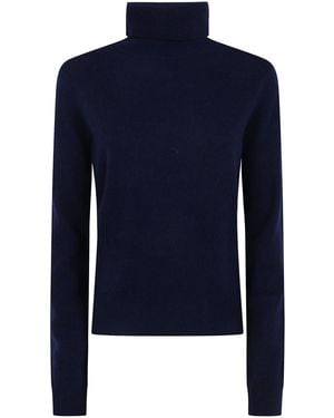 ABSOLUT CASHMERE "Themys" Turtle Neck Jumper - Blue