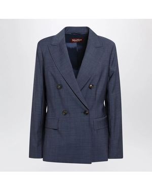 Max Mara Doublebreasted Jacket - Blue