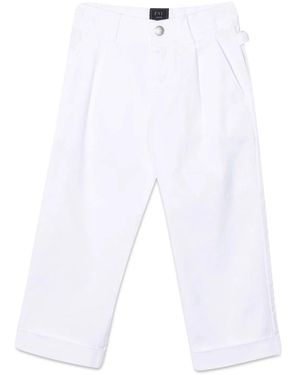 Fay Fabric Pants - White