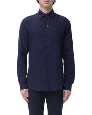 Emporio Armani Linen Blend Shirt - Blue