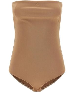 Courreges Lingerie Bustier Bodysuit - Natural