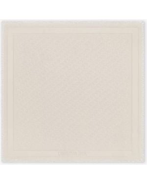 Dior Dior Dior Oblique Cashmere And Silk Shawl - Natural