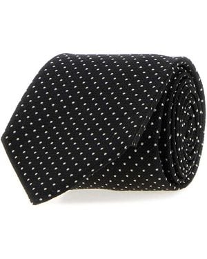 Tom Ford Micro Dots Tie 6Cm - Black