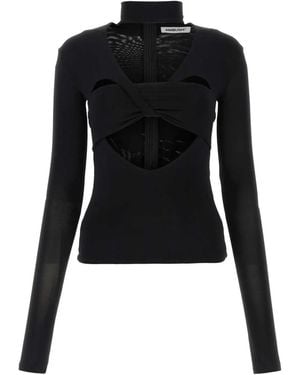 Ambush Stretch Viscose Top - Black