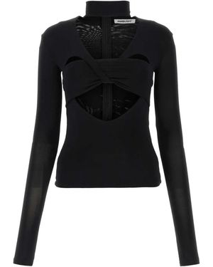 Ambush Stretch Viscose Top - Black