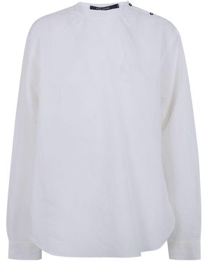 Sofie D ́hoore "Barel" Long Sleeves Crew Neck Shirt - White