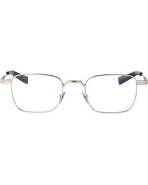 Saint Laurent Transparent Metal Glasses - Metallic