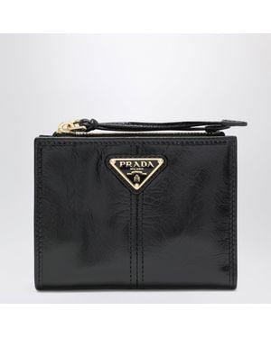 Prada Leather Small Wallet - Black