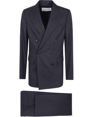 Dries Van Noten "Kody" Double Breasted Suit - Blue