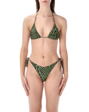 MATINEÉ Kate Zebra Print Bikini - Green