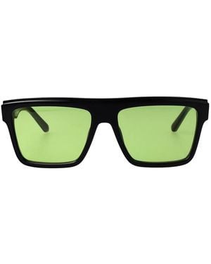 Off-White c/o Virgil Abloh Shiny Acetate Sunglasses - Green