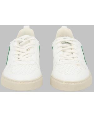 Veja Mini V-10 Teen Sneakers - White