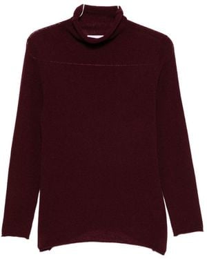 Be You Cashmere Turtle-Neck Sweater - Red