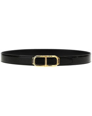 Tom Ford Logo Reversible Belt - Black