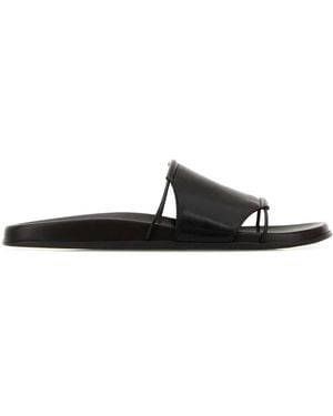 The Row Vivienne Slide - Black
