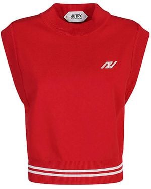 Autry Logo Vest - Red
