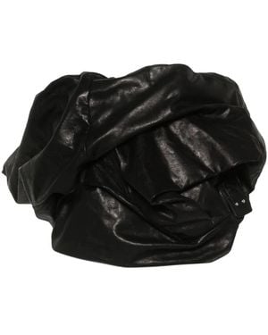 Rick Owens Draped Leather Bustier - Black