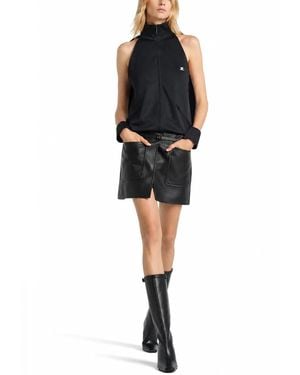 Courreges Courregès Giacca Track Con Maniche Cutout - Black