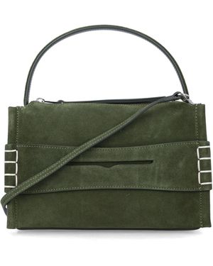 JW Anderson Loafer Small Leather Shoulder Bag - Green