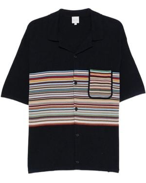 Paul Smith Signature Stripe Polo Shirt - Black
