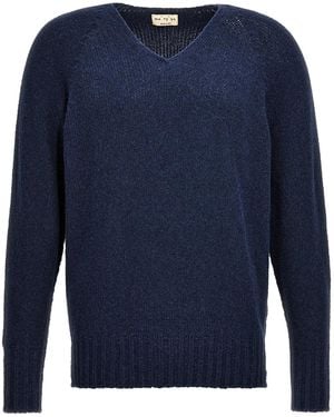 Ma'ry'ya V-Neck Jumper - Blue