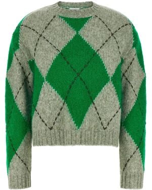 Ballantyne 'Big Argyle' Sweater - Green