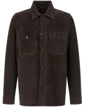 Moorer 'Klaus' Overshirt - Black