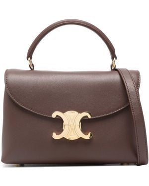 Celine Chestnut Teen Nino Calfskin Shoulder Bag - Brown