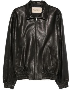 Valentino Leather Jacket - Black