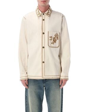 Isabel Marant Marant Rudy Floral Embroidered Overshirt - Natural