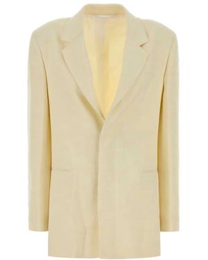 Carven Ja409-Tailored Jacket - Natural