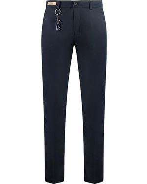 Paul & Shark Virgin Wool Trousers - Blue